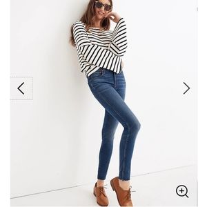 Madewell Raw Hem Paloma 9" High Rise Skinny Jeans